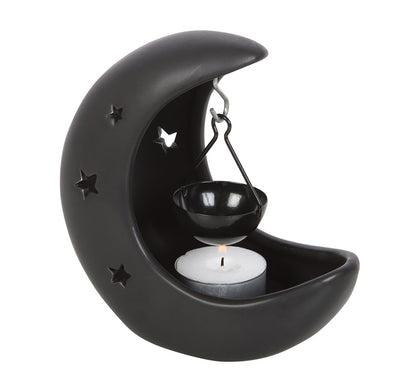 Moon Wax/Oil Burner Matte Black