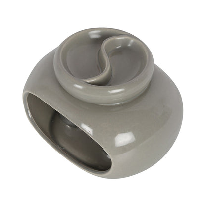 Grey Double Wax/Oil Burner