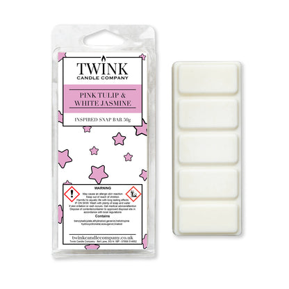 Pink Tulip & White Jasmine (50g) Wax Melt Snap Bar