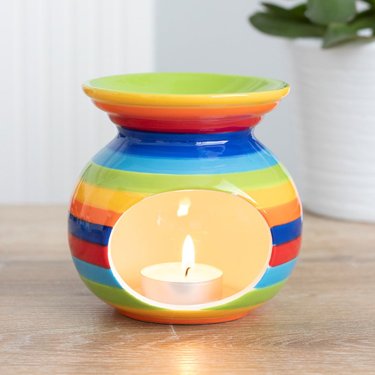 Rainbow Stripe Wax/Oil Burner