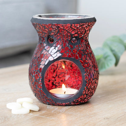 Red Crackle Wax/Oil Burner