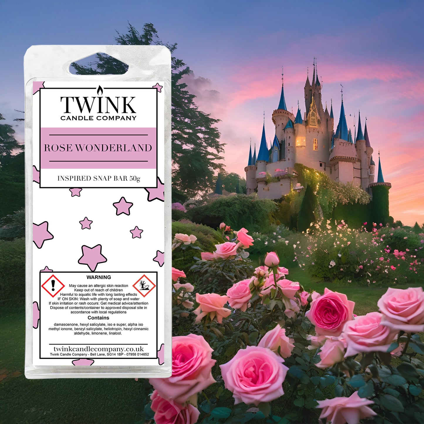 Rose Wonderland (50g) Soy Wax Melt Snap Bar