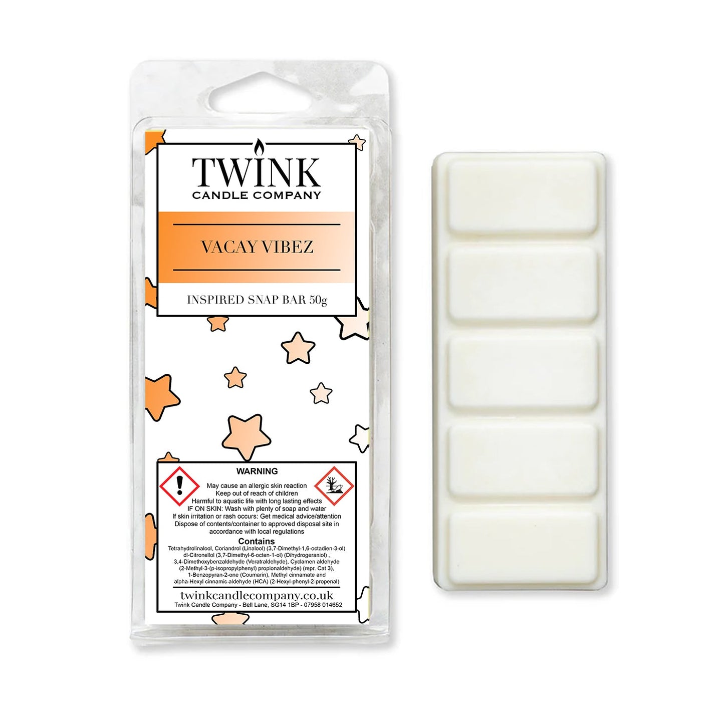 Vacay Vibez (50g) Soy Wax Melt Snap Bar