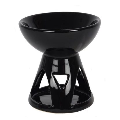 Deep Bowl Wax/Oil Burner Gloss Black