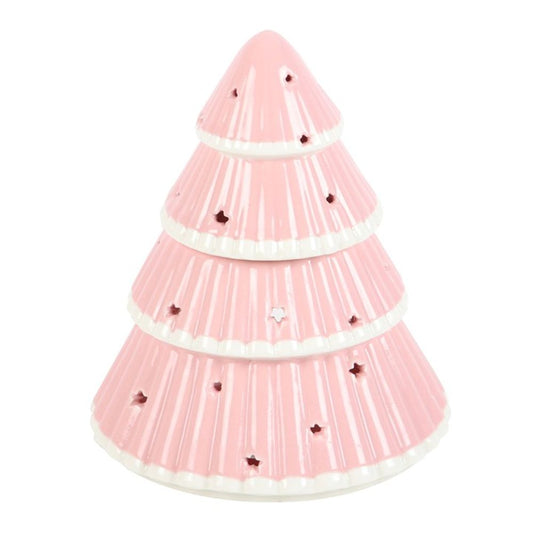 Pink Christmas Tree Wax/Oil Burner