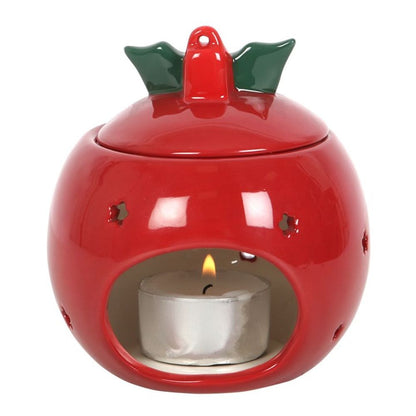 Red Bauble Wax/Oil Burner