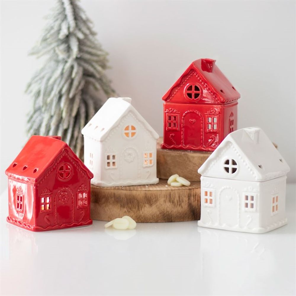 White Gingerbread House Wax/Oil Burner