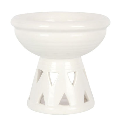 Off White Deep Bowl Oil Burner