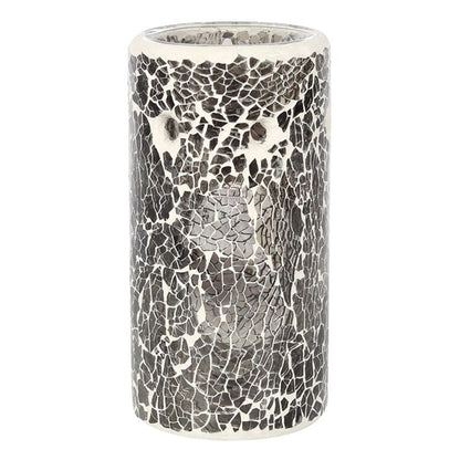 Pillar Gunmetal Grey Crackle Oil Burner