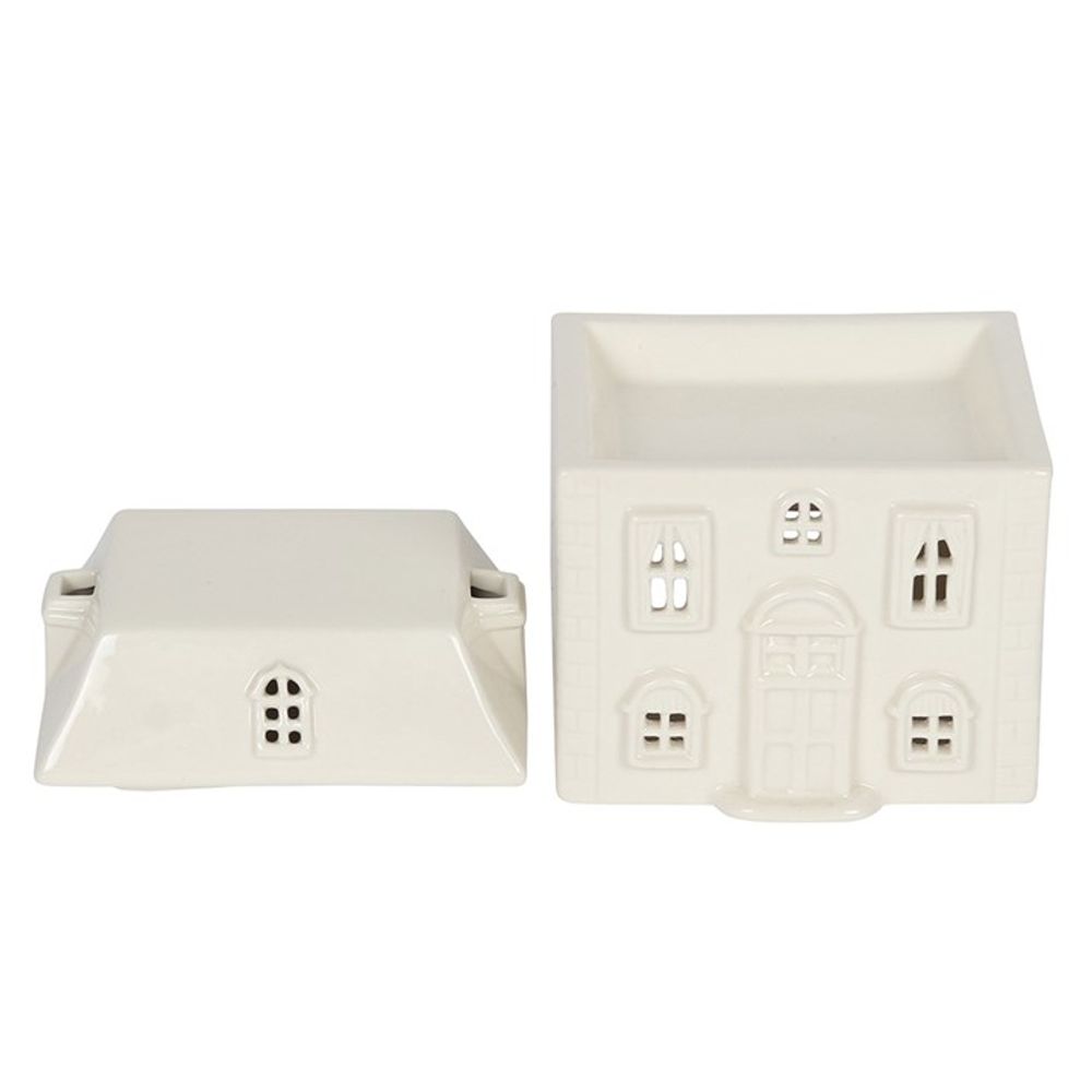 White Ceramic House Wax/Oil Burner