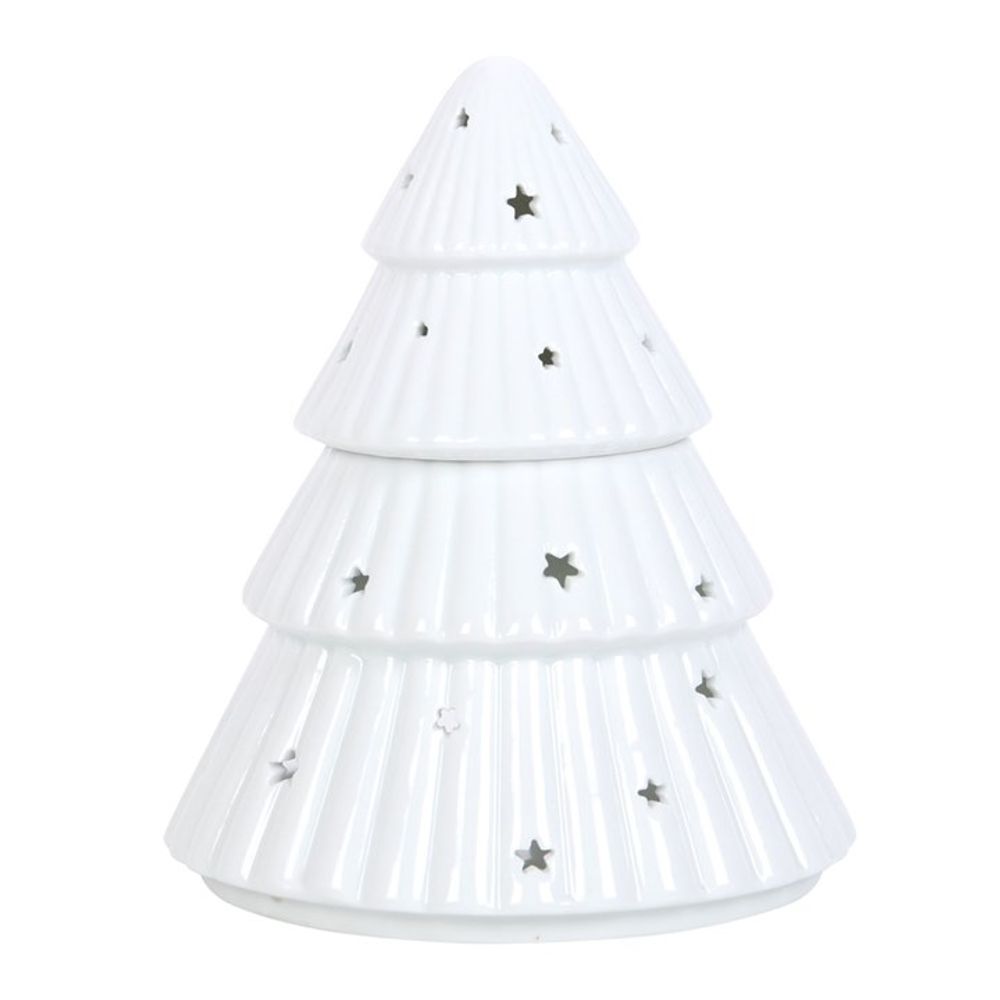 White Christmas Tree Wax/Oil Burner