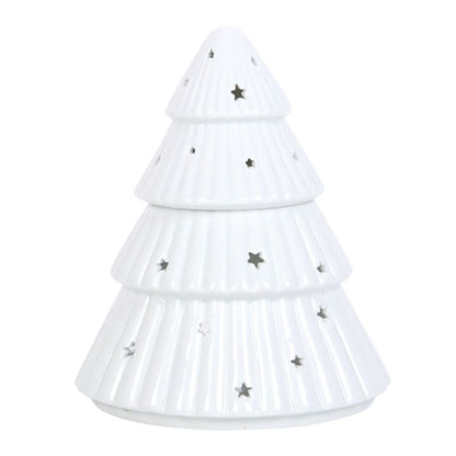 White Christmas Tree Wax/Oil Burner