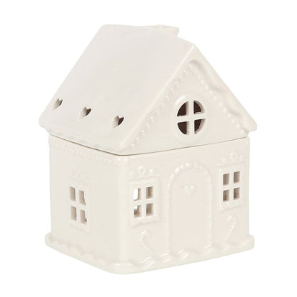 White Gingerbread House Wax/Oil Burner