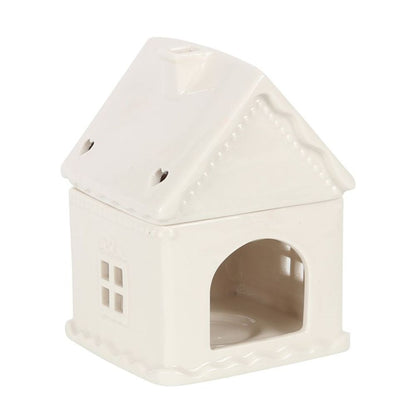 White Gingerbread House Wax/Oil Burner