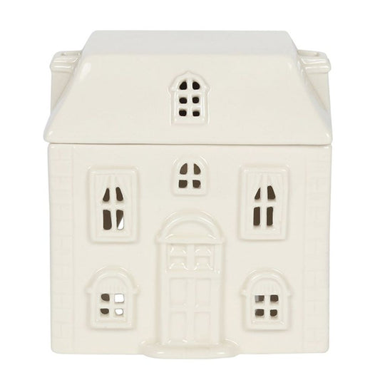 White Ceramic House Wax/Oil Burner