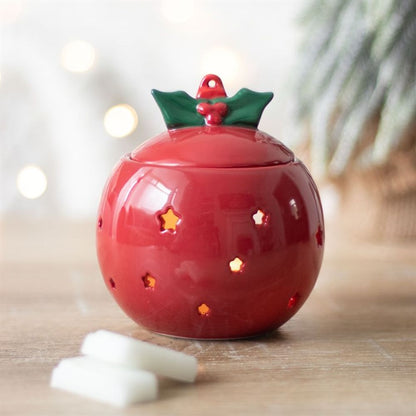 Red Bauble Wax/Oil Burner