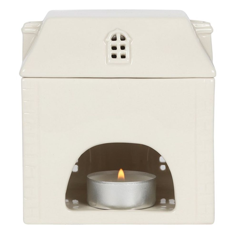 White Ceramic House Wax/Oil Burner