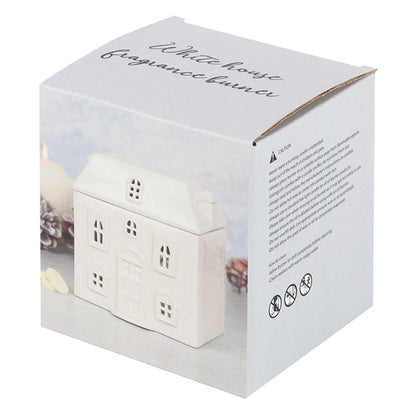 White Ceramic House Wax/Oil Burner