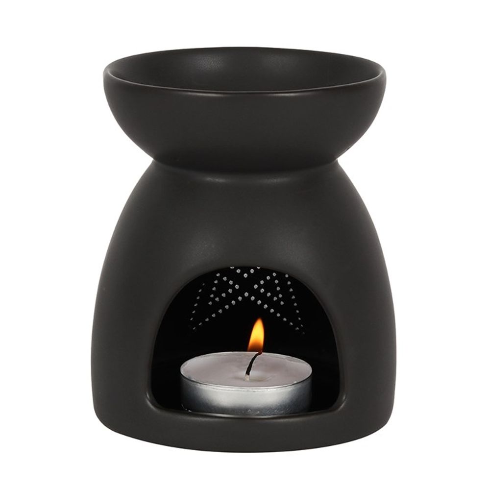 Pentagram Cut Out Wax/Oil Burner Black