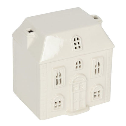 White Ceramic House Wax/Oil Burner